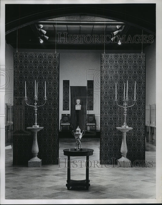 1968 Press Photo Striking Main Gallery at Paine Art Center, Oshkosh, Wisconsin - Historic Images