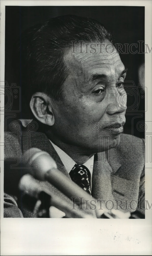 1975 Press Photo Cheng Heng former president of Cambodia - mjb55368 - Historic Images