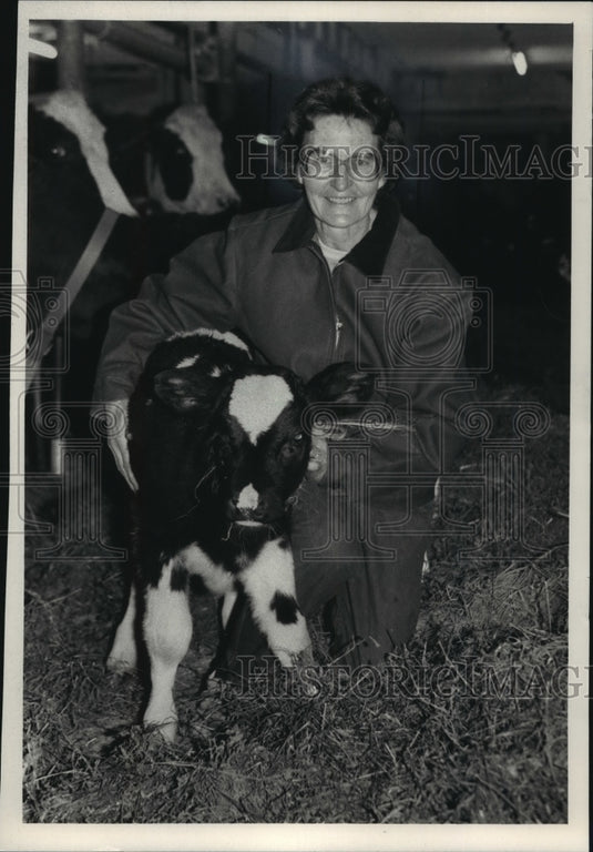 1987 Press Photo Berniece Helming earns Wisconsin 4-H "Salute to Excellence" - Historic Images