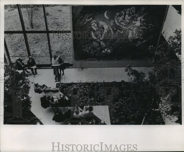 1973 Helfaer Building dedication unveils Marc Chagall tapestry ...