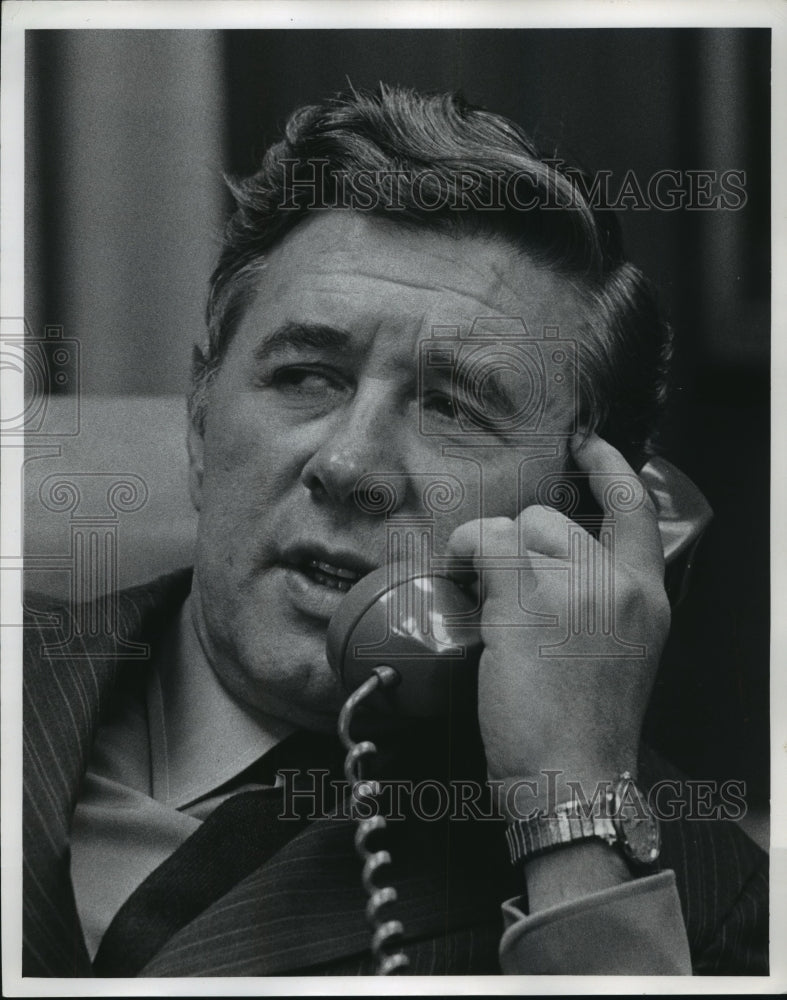 1971 Press Photo Henry W. Maier, Mayor of Milwaukee, Wisconsin - mjb55874-Historic Images
