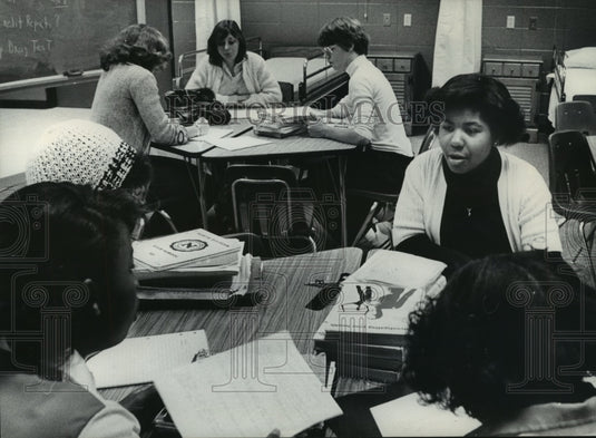 1979 Press Photo Students Interacting, North Division High School - mjb56440 - Historic Images