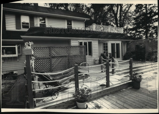 1987 Press Photo Jessie O"Neill's River Hills home, Milwaukee - mjb56781 - Historic Images