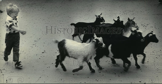 1986 Press Photo Children's Zoo in Milwaukee opens for its 15th season - Historic Images