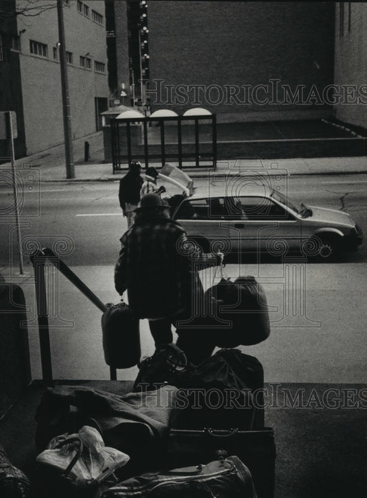 1990 Jobs with Peace members spent night, Milwaukee Federal Court - Historic Images