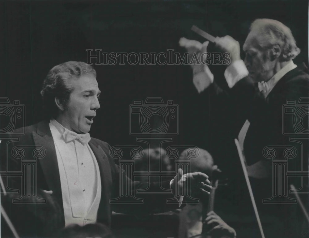 1971 Press Photo Charles Hindsley, John Anello, Milwaukee Symphony Orchestra - Historic Images