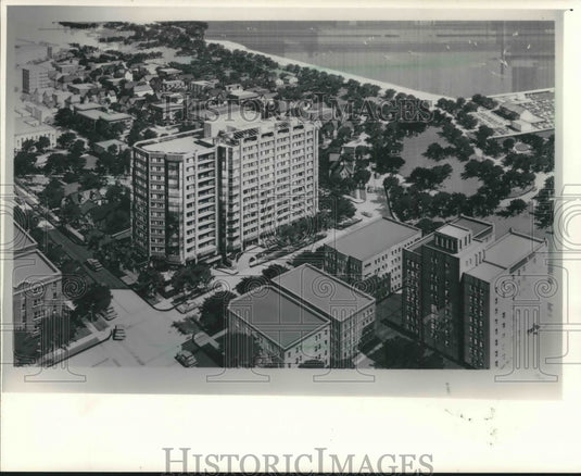 1984 Artist drawing of retirement complex for Milwaukee's east side - Historic Images