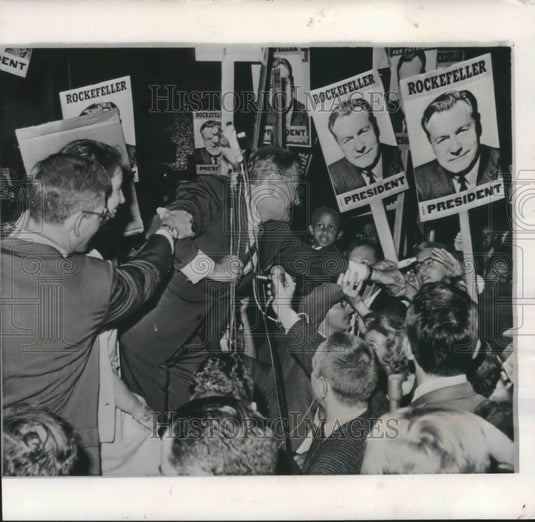1964 New York Governor Nelson Rockefeller Shakes Voters Hands In LA-Historic Images