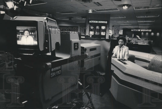 1983 Eleanor Hayes on Channel 12 Action News - Milwaukee-Historic Images