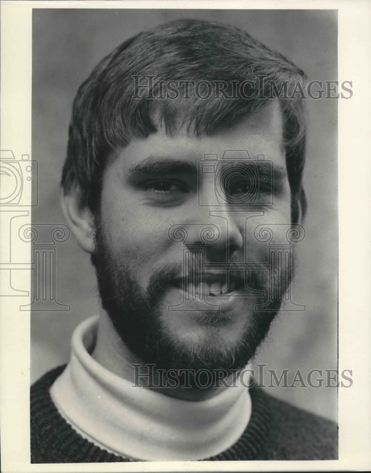 1973 Press Photo Jon Nyquist, Wisconsin geology graduate student, UW-Madison - Historic Images