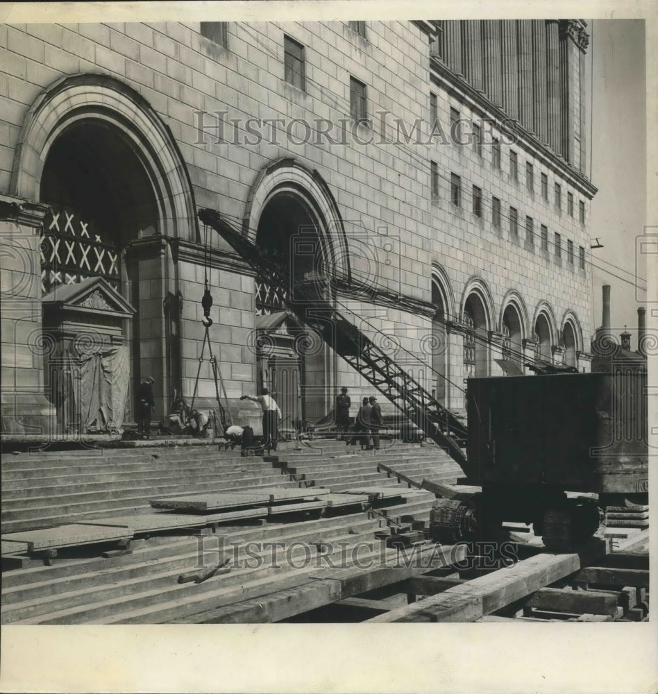 1931 Press Photo Construction of the Milwaukee Courthouse in Wisconsin-Historic Images