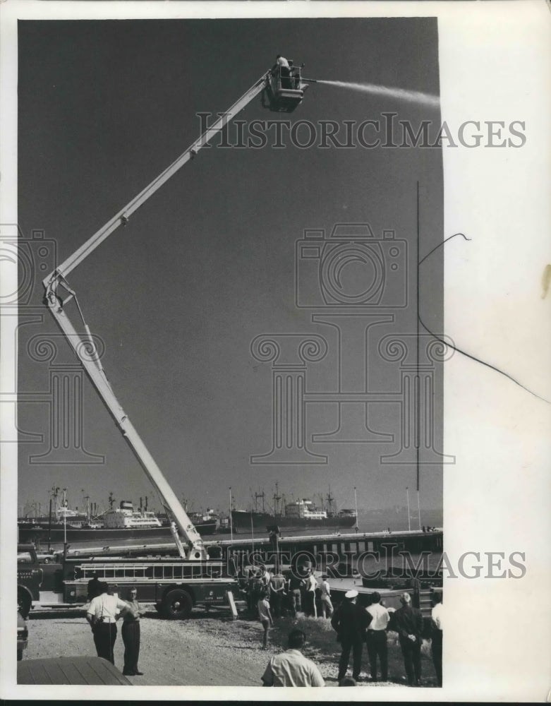 1968 Milwaukee Fire Department Snorkel Ladder Fire Truck - Historic Images