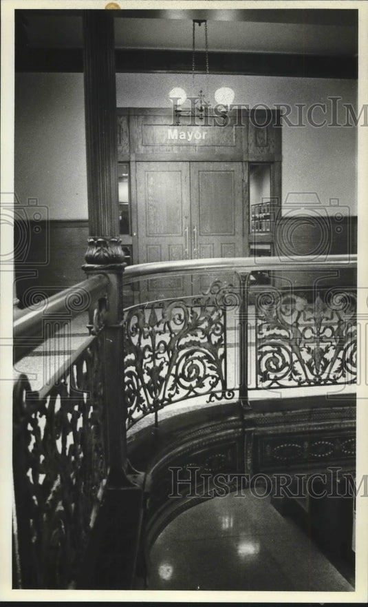 1980 Press Photo The Office of Mayor Maier, Milwaukee, Wisconsin - mjb58863 - Historic Images