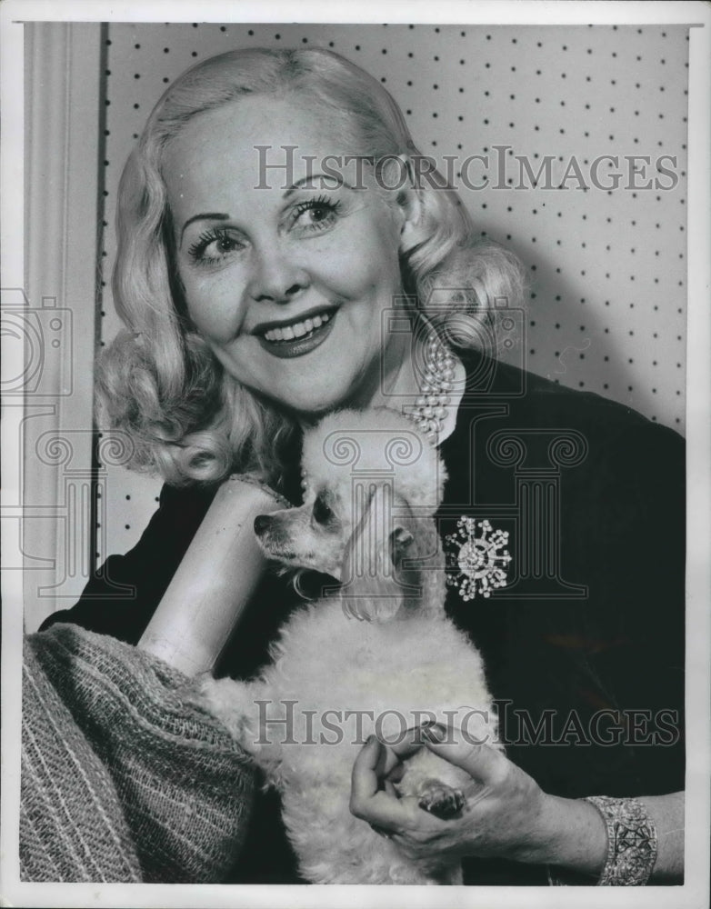 1954 Press Photo Hope Hampton to co-star in Broadway show &quot;Hello Paree&quot; - Historic Images