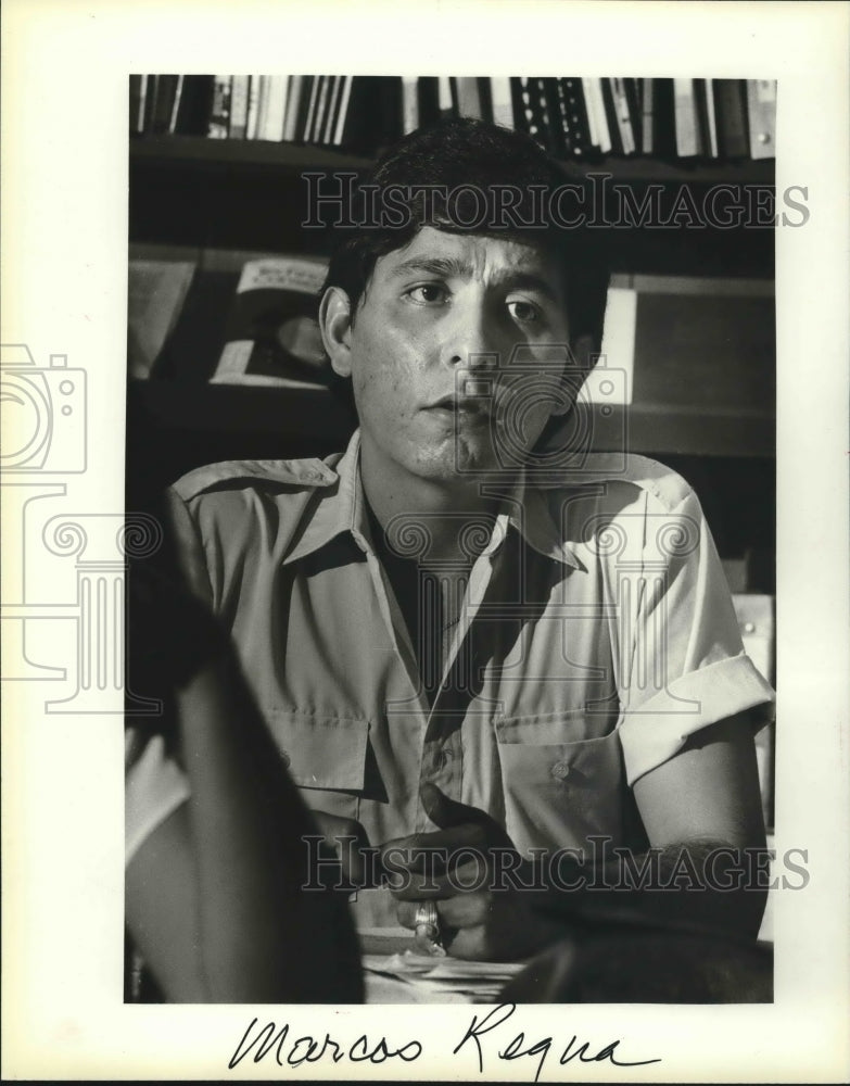 1980 Press Photo Marcos Reyna, community activist for Walkers Point neighborhood - Historic Images