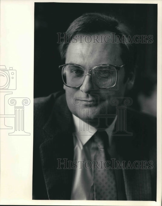 1987 Press Photo Bruce Kamradt, Child and Adolescent Treatment Center, Milwaukee-Historic Images
