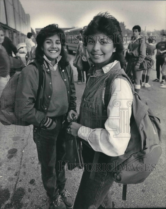 1984 Two at Hamilton High School Milwaukee.-Historic Images