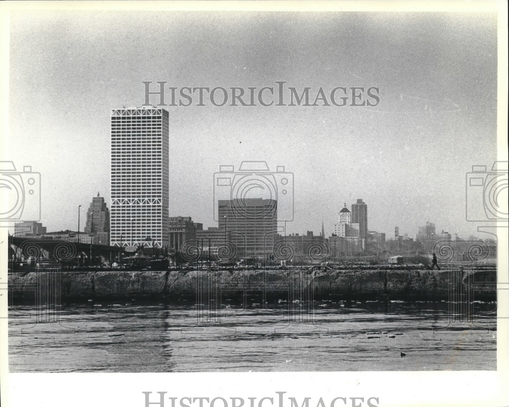 1979 Milwaukee Skyline with Lake in Foreground-Historic Images