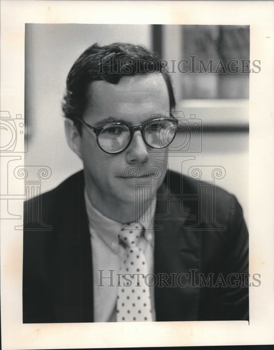 1985 Press Photo Portrait of Public Accountant Terence K. Rice - mjb61975 - Historic Images