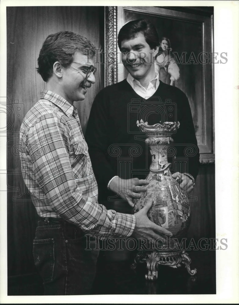 1982 Gary Hollander (left) Tim Kuehn, Hollander Galleries-Historic Images