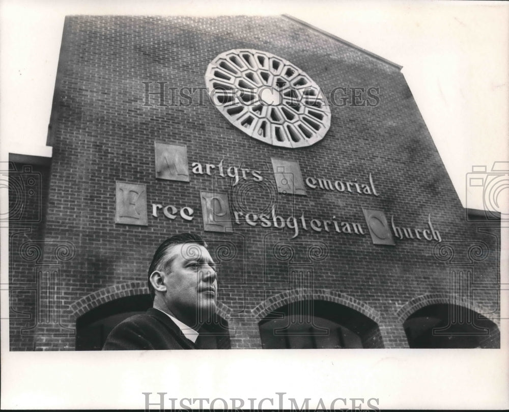 1969 Press Photo Leader of North Ireland&#39;s Protestants Reverend Ian Paisley - Historic Images