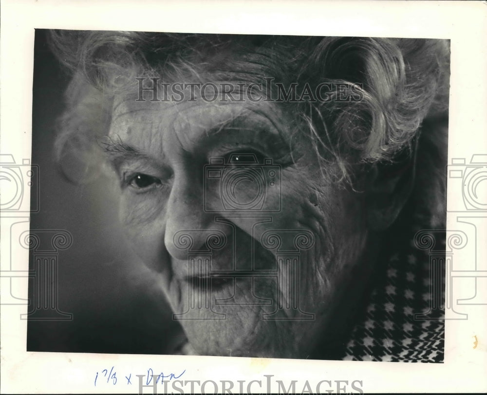 1987 Press Photo Augusta Pagel Was Wisconsin&#39;s Oldest Resident In Medford - Historic Images