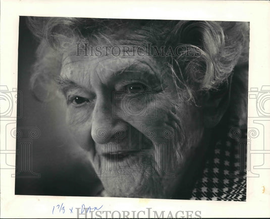 1987 Press Photo Augusta Pagel Was Wisconsin's Oldest Resident In Medford - Historic Images
