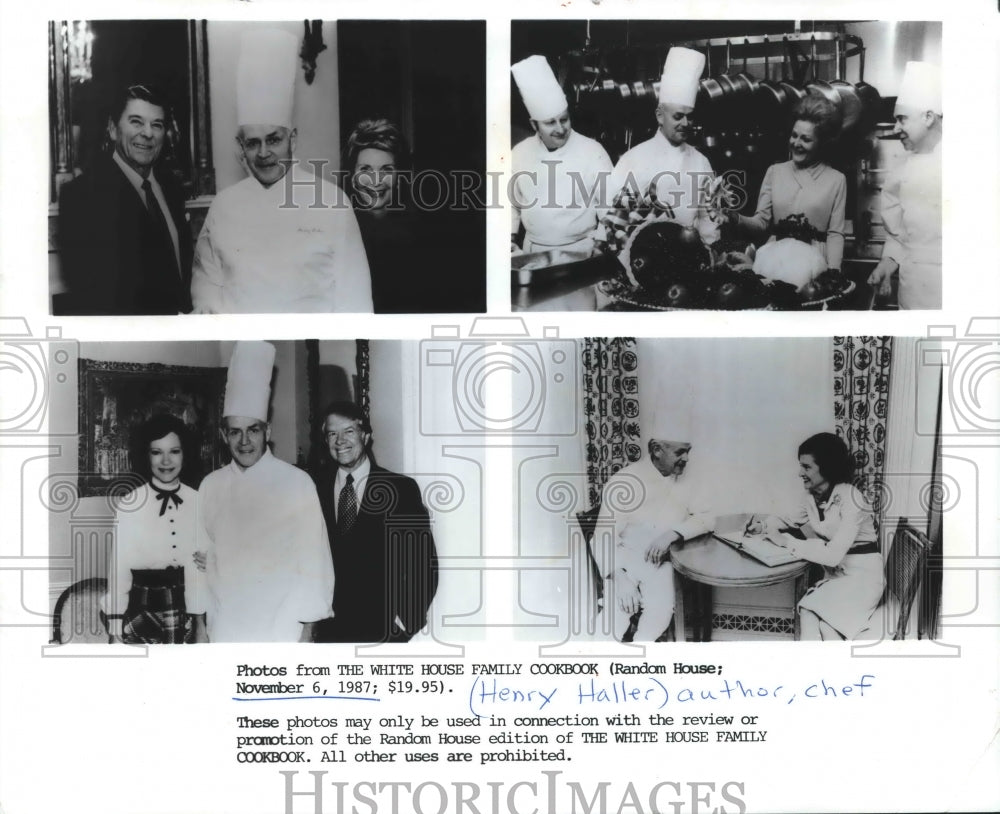 1992 Press Photo Henry Haller, new White House chef, with first lady Pat Nixon - Historic Images