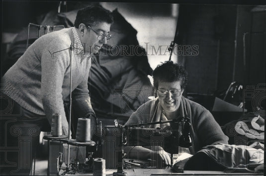 1986 Raymond Fogel, president of North Trail Sportswear. Green Bay - Historic Images