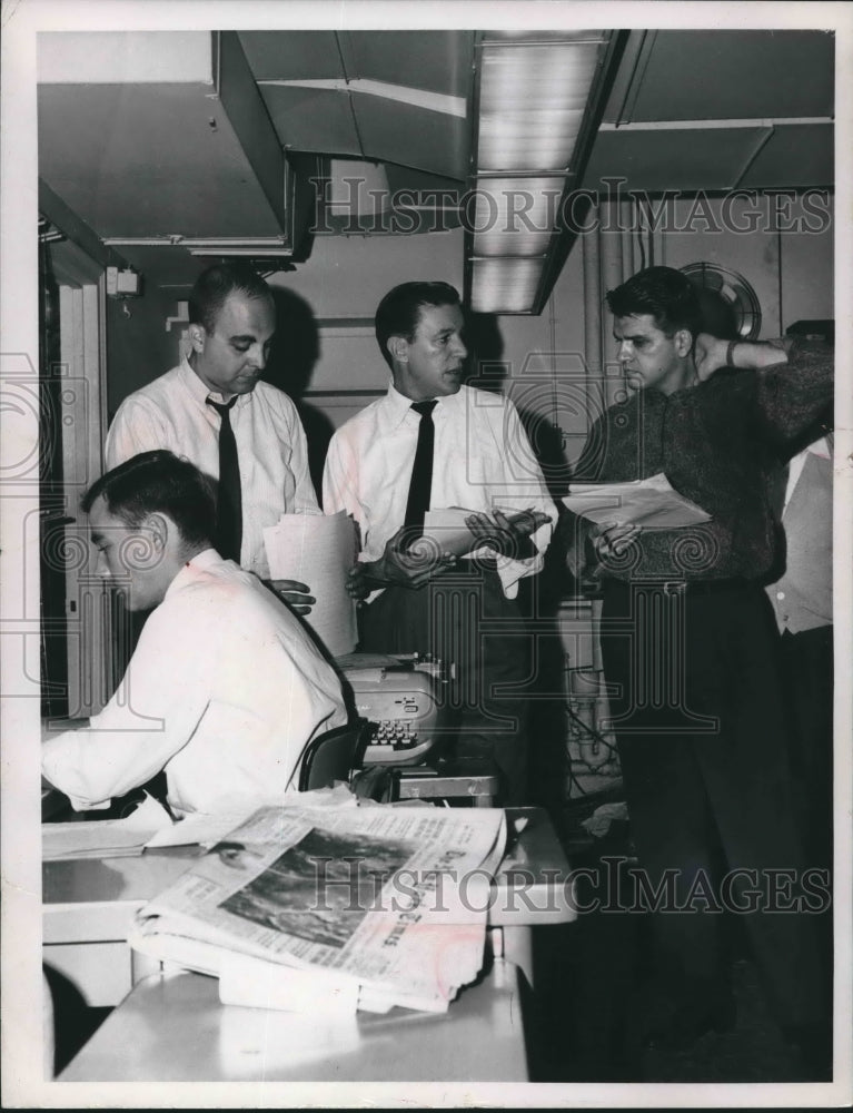 1966 Press Photo Ed Herbert, Channel 18 Milwaukee, with Mike Wallace - mjb62660-Historic Images