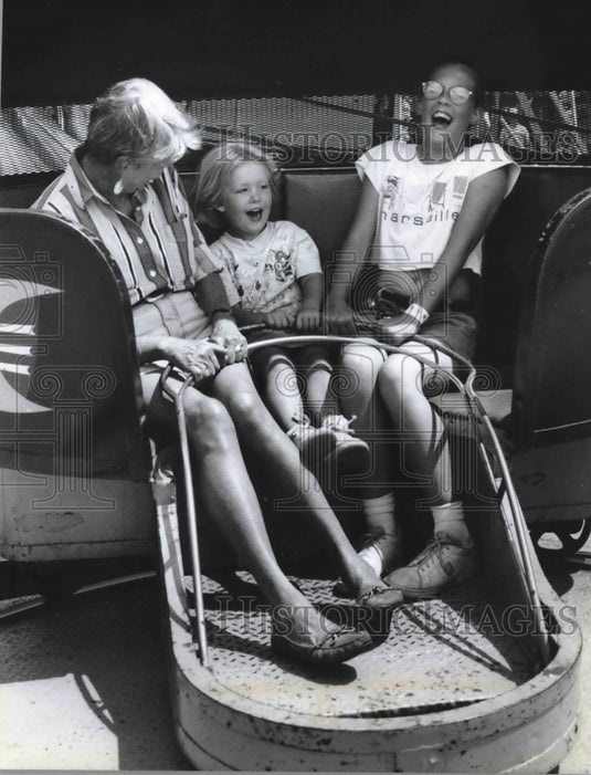 1994 group enjoying Oconomowoc, Wisconsin 150th birthday celebration-Historic Images