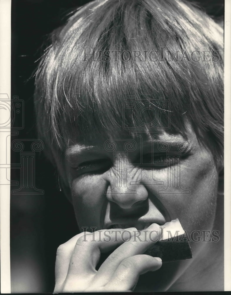 1986 Matthew Bell, 9,of Erin had watermelon Hartland, Wisconsin-Historic Images