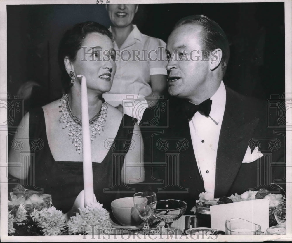 1953 Press Photo Bob Hope at Adolph Zukor&#39;s birthday party in Hollywood - Historic Images