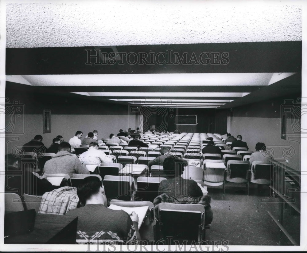 1962 Press Photo Marquette University New Science Building lecture hall - Historic Images