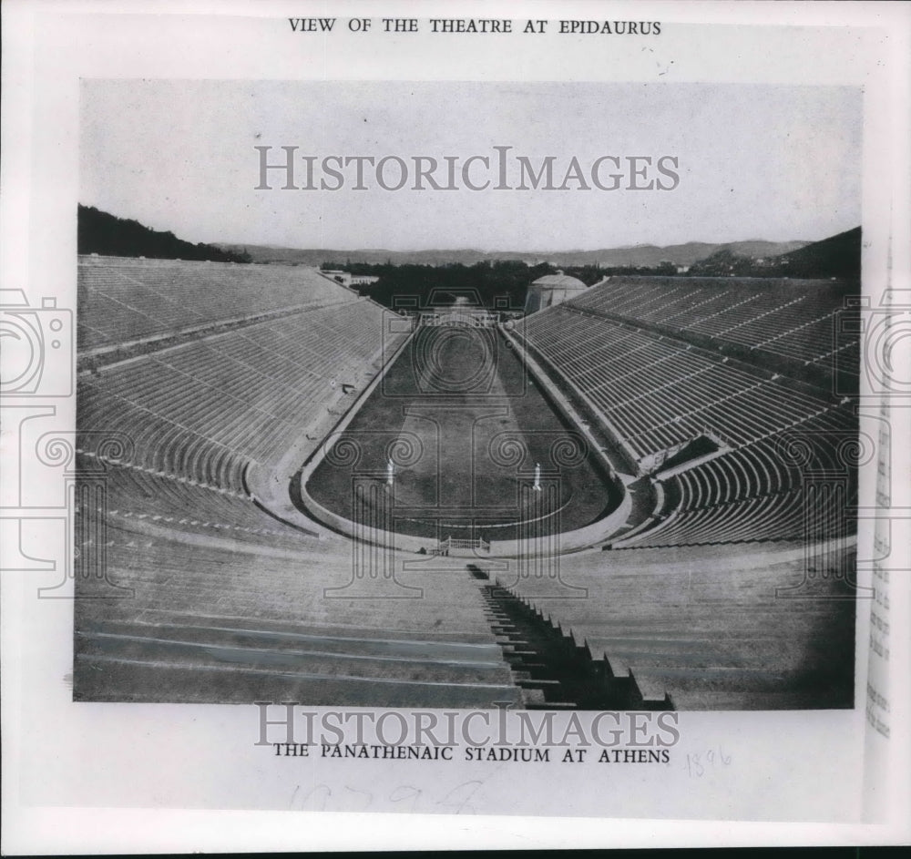 1953 Press Photo The Panathenaic Stadium in Athens Greece - mjb63532 - Historic Images
