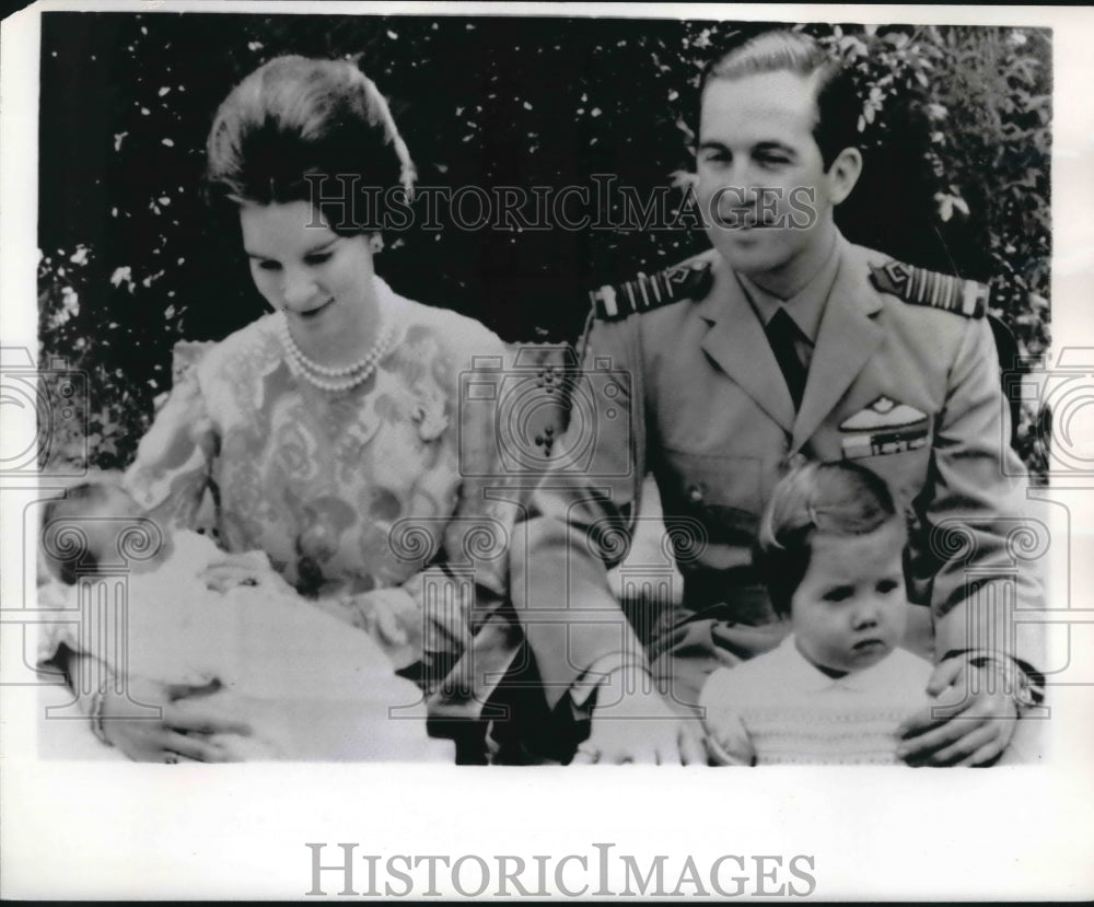 1967 Press Photo Greece Royalty present Crown Prince Paul in Athens Greece.- Historic Images