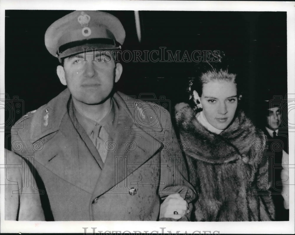 1967 Press Photo King Constantine and Queen Anne-Marie arrived Rome December 14. - Historic Images