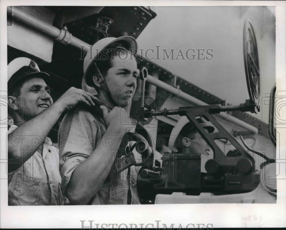 1956 Press Photo Naval cadet, crown Prince Constantine of Greece - mjb64158- Historic Images