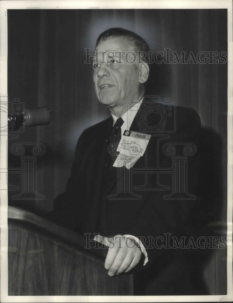 1957 Press Photo William J. Grede, President of Grede Foundries, Inc.Wisconsin