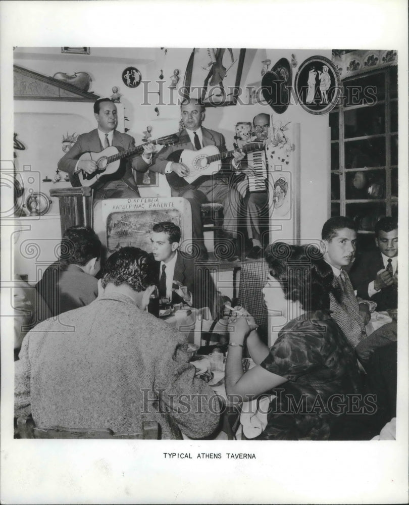 1973 Press Photo Tavernas in Athens, Greece - mjb64629 - Historic Images