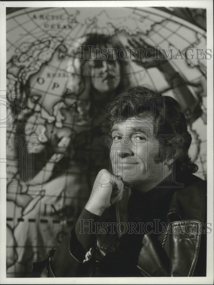 1973 Press Photo Hugh O&#39;Brian star of NBC-TV&#39;s &quot;Probe&quot; series - mjb64879-Historic Images