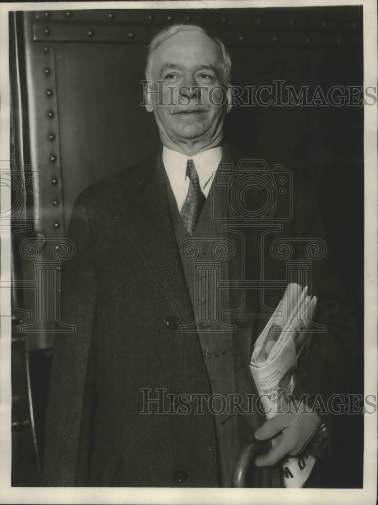 1929 Press Photo James Good heads to inauguration in Washington - mjb64920 - Historic Images