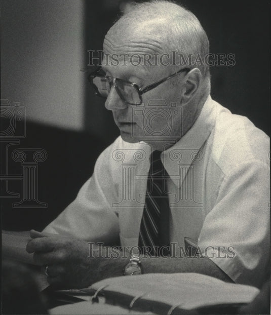 1984 Peter C. Friend, President, Village of Chenequa, Wisconsin - Historic Images