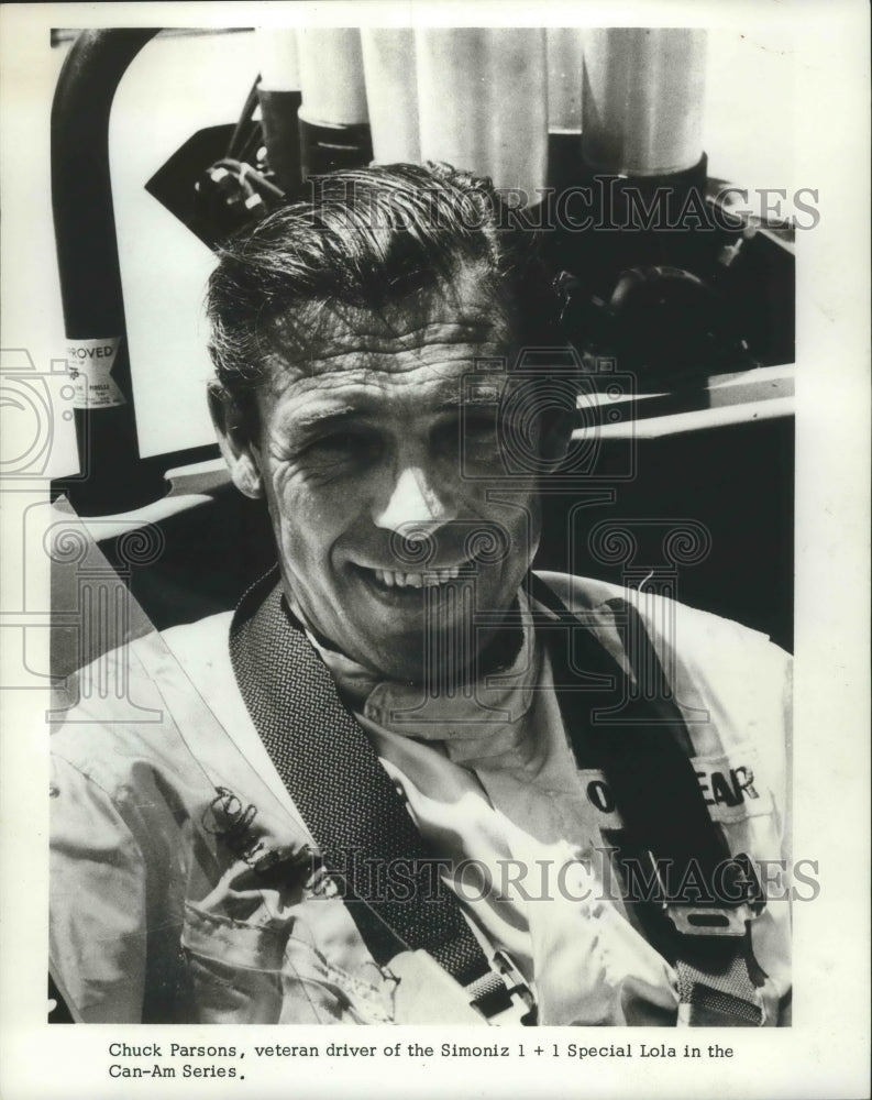 1968 Portrait of veteran can-am series driver Chuck Parsons-Historic Images