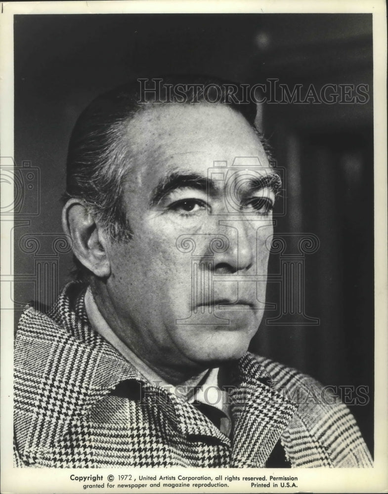 1974 Press Photo Anthony Quinn, Actor - mjb65233 - Historic Images