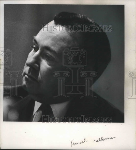 1965 Press Photo Alderman C. Booth Hammill, Milwaukee - mjb65495-Historic Images