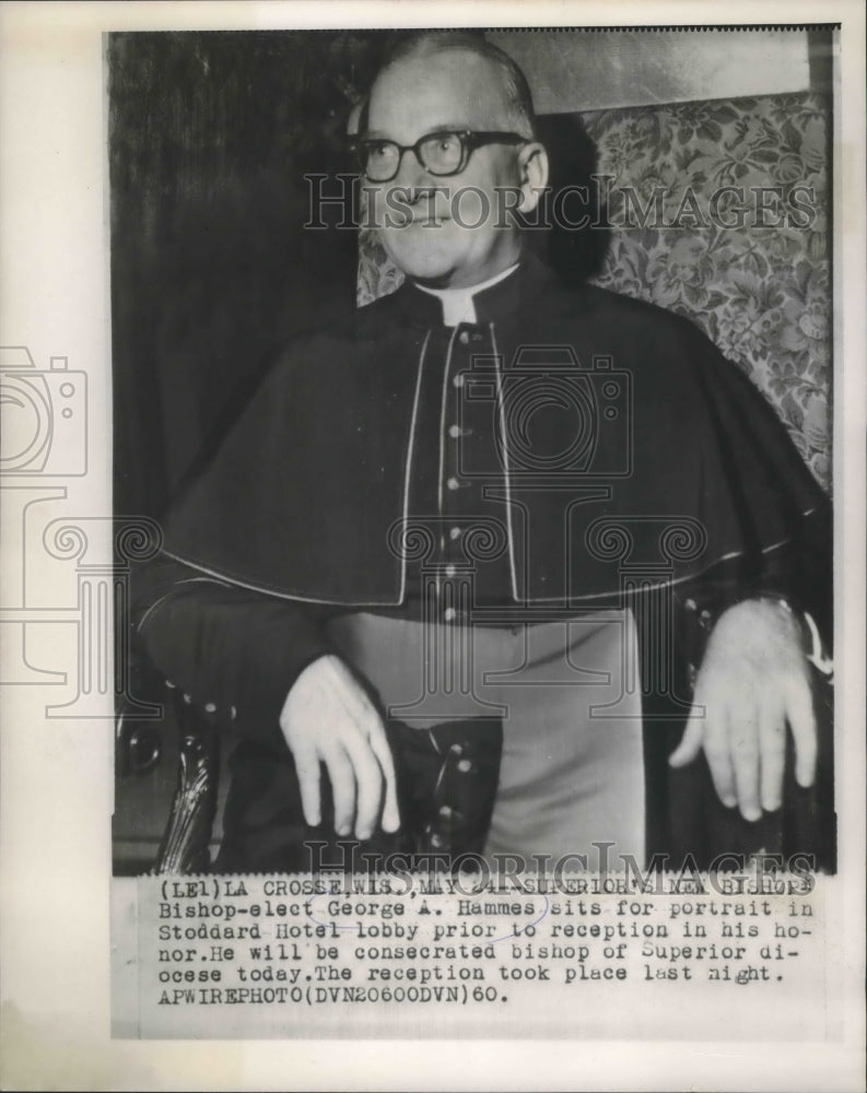 1960 Bishop-elect George A. Hammes, La Crosse, Wisconsin-Historic Images