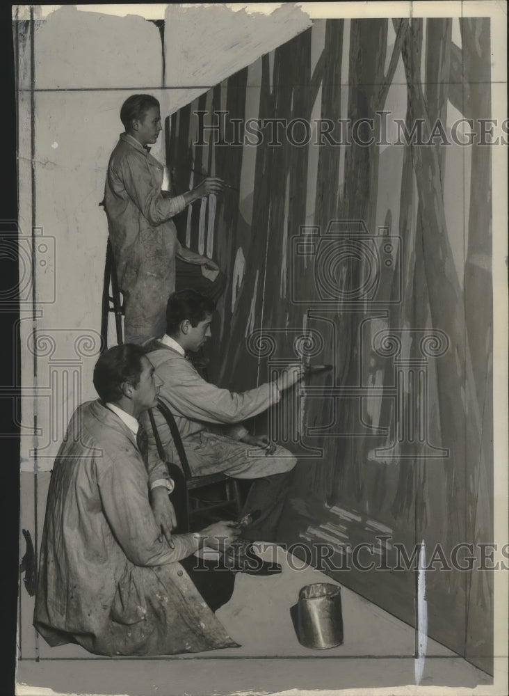 1928 Press Photo Commercial Art Students at Milwaukee Technical High School- Historic Images