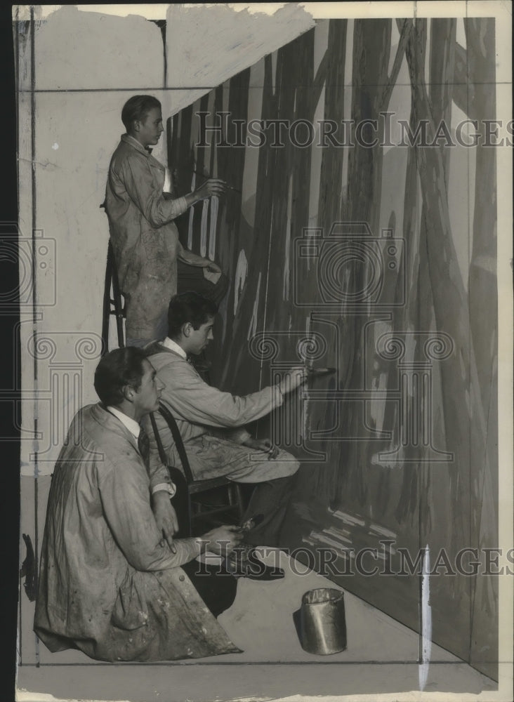 1928 Press Photo Commercial Art Students at Milwaukee Technical High School- Historic Images