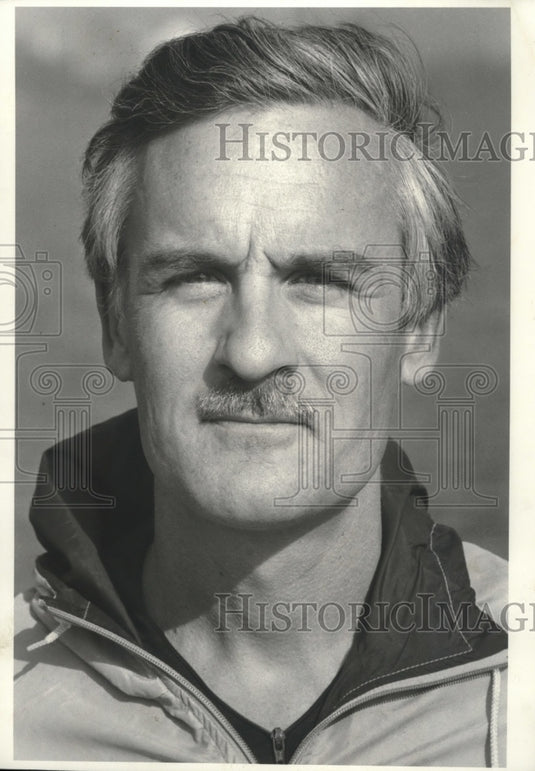 1982 Press Photo William E. Hauda, United Press International writer, Madison - Historic Images